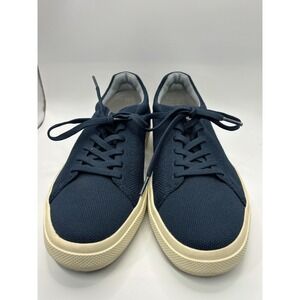 Rothys RS02 Mens Navy Blue Lace Up Knit Sneakers Low Top Shoes Size 8